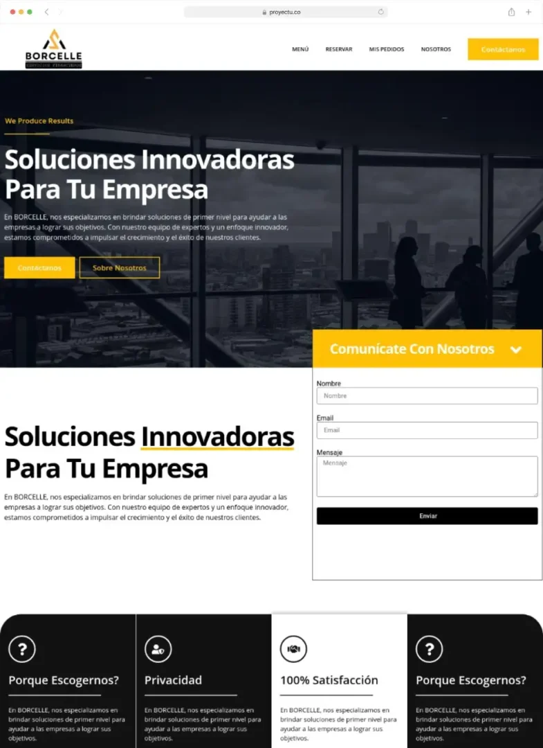 Ejemplo De Sitio Web Para Negocios