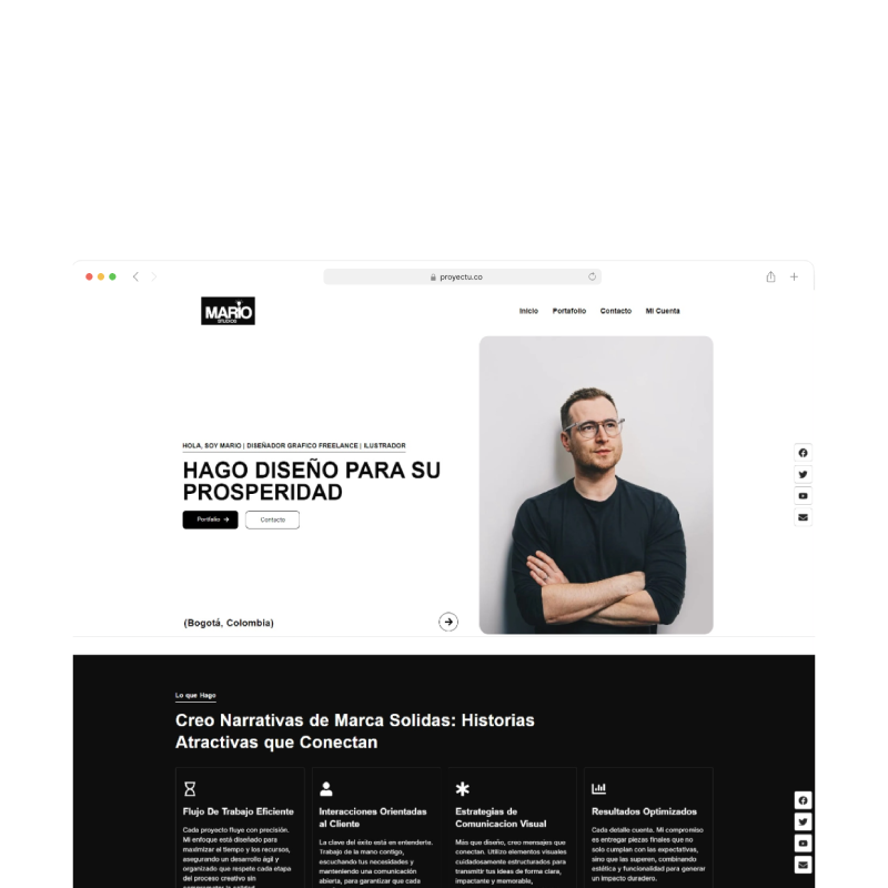 Ejemplo Sitio Web De Portafolio